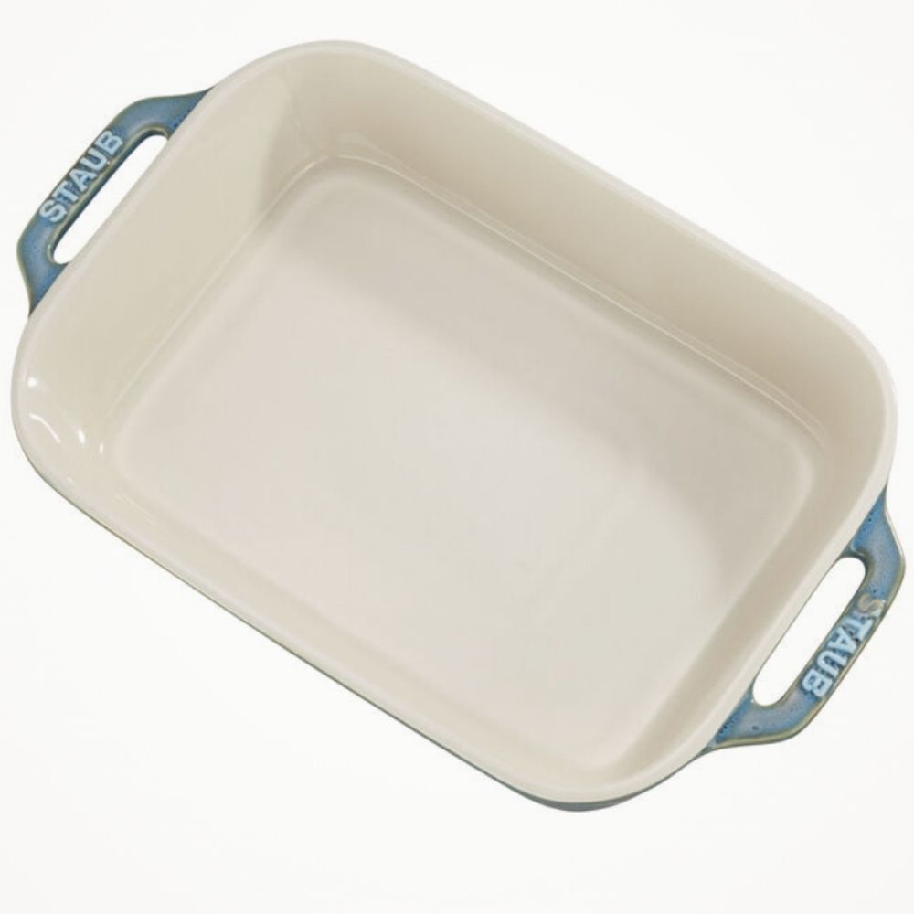 Staub 10.5 X 8 Rectangular Baking Dish- Rustic Turquoise - Picture 3 of 11